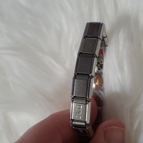 Italian Charm Set Of 2 Bracelets W/ One 18kt Gold Charm - Picture 6 of 9